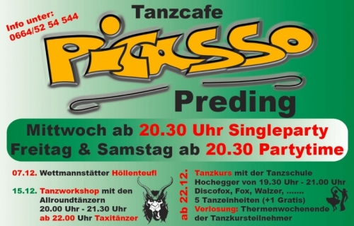 Tanzcafe Picasso Preding Dez.12